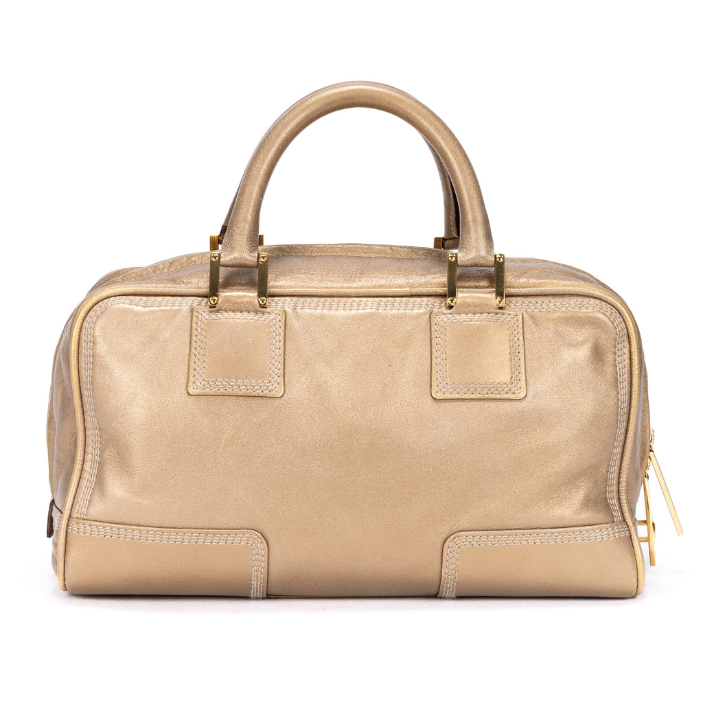 Bolso de hombro Amazona 28 Tote Bag de piel de becerro dorada