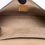 Sac porté épaule Drew petit modèle en cuir de veau grainé taupe