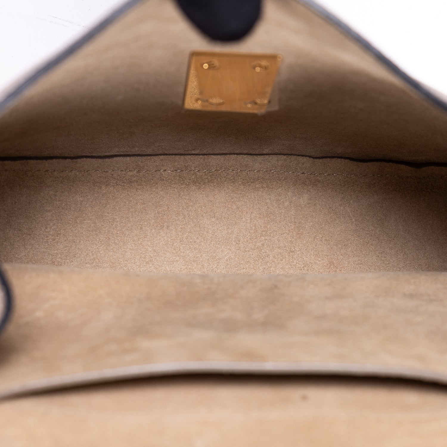 Sac porté épaule Drew petit modèle en cuir de veau grainé taupe