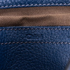 Bandolera pequeña Marcie Saddle Pequeña Cuero granulado azul marino