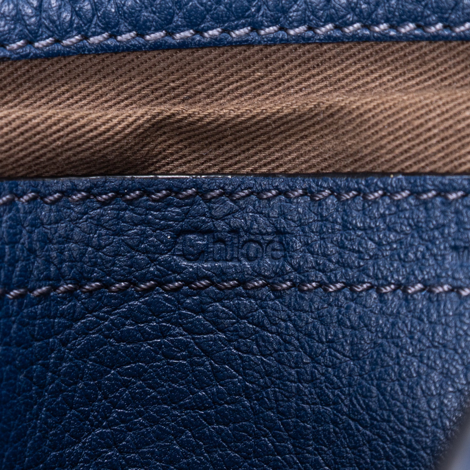 Bandolera pequeña Marcie Saddle Pequeña Cuero granulado azul marino