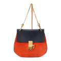 Sac Bandoulière Petit Bicolore Drew Small Cuir De Veau Grainé Noir
