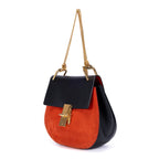 Sac Bandoulière Petit Bicolore Drew Small Cuir De Veau Grainé Noir