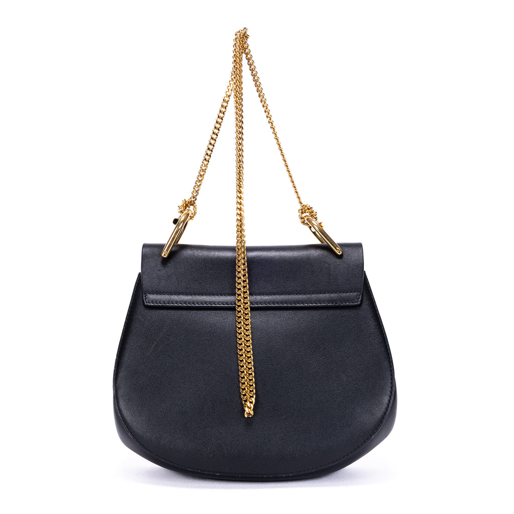 Sac Bandoulière Petit Bicolore Drew Small Cuir De Veau Grainé Noir