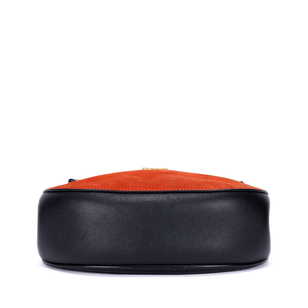 Sac Bandoulière Petit Bicolore Drew Small Cuir De Veau Grainé Noir