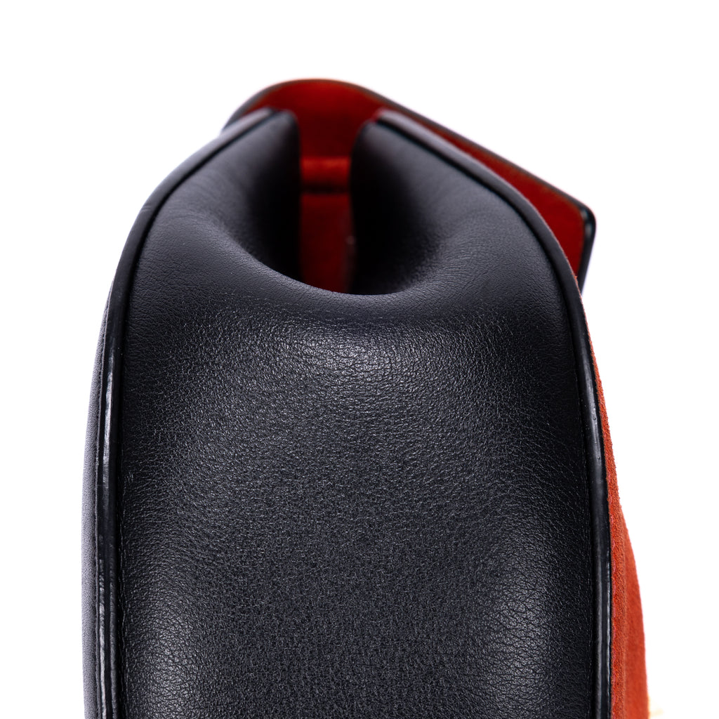 Sac Bandoulière Petit Bicolore Drew Small Cuir De Veau Grainé Noir