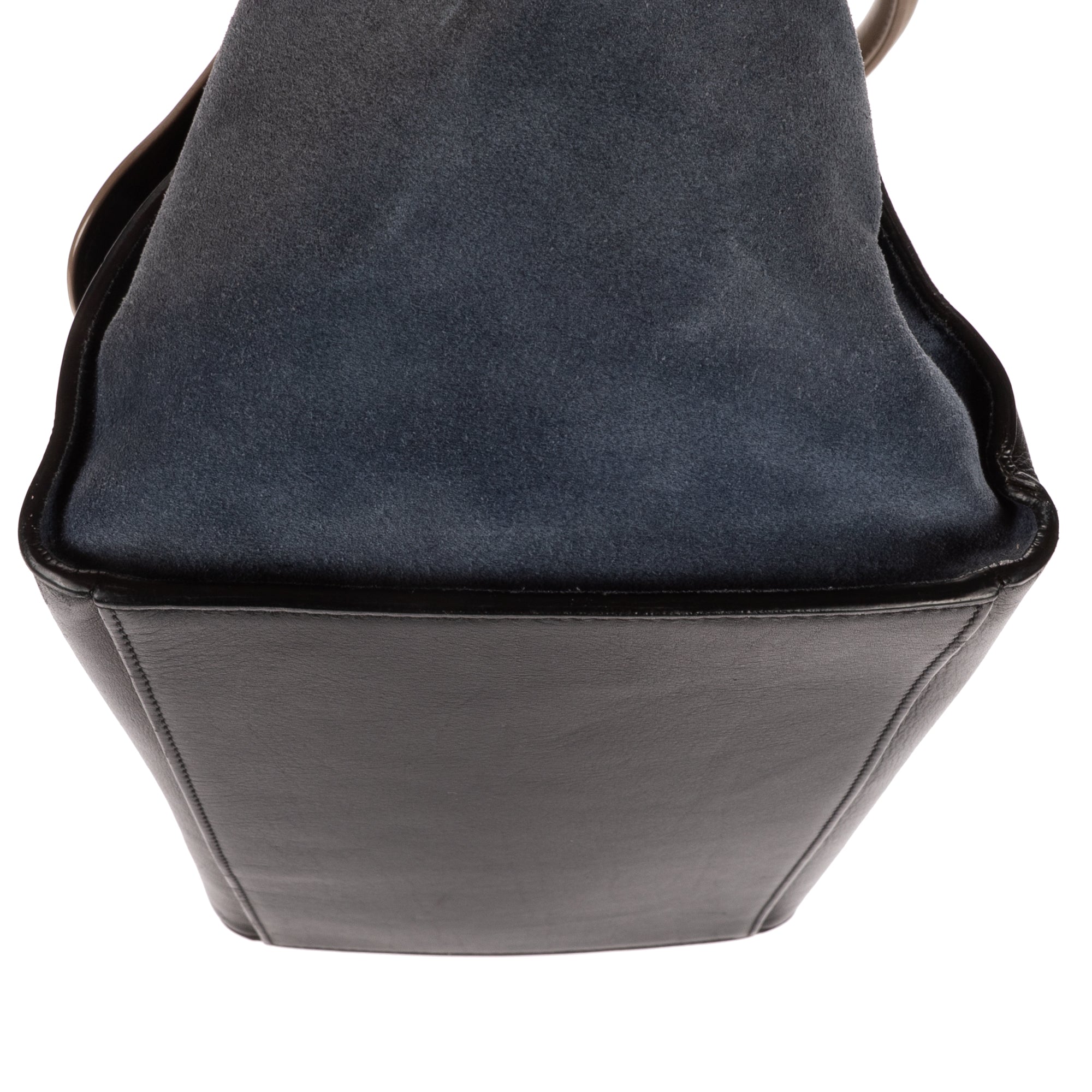 Shoulder Bag Tricolor Trapeze Medium Grey Calfskin Leather