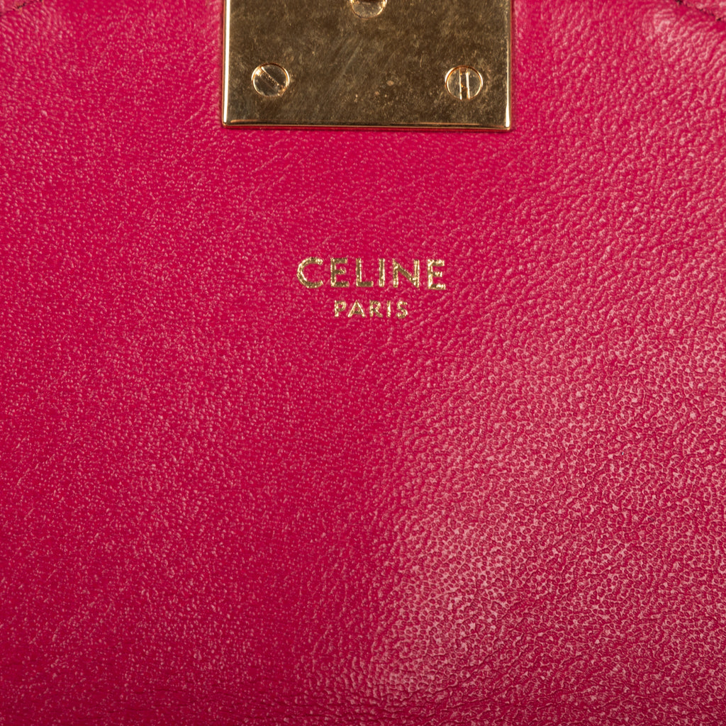 Shoulder Bag C Flap Crossbody Pink Quilted Leather