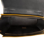 Shoulder Bag Trapeze Small Khaki Calfskin Leather