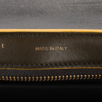Shoulder Bag Trapeze Small Khaki Calfskin Leather