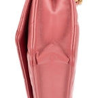 Shoulder Bag Wallet on Chain 19 Pink Large Quilted Leather
