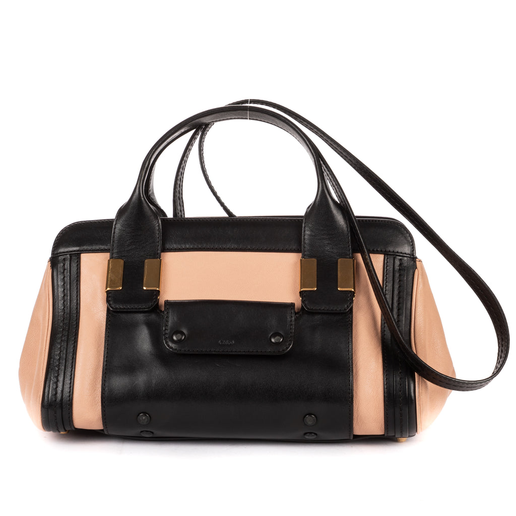 Shoulder Bag Little Alice Small Black Calfskin Leather