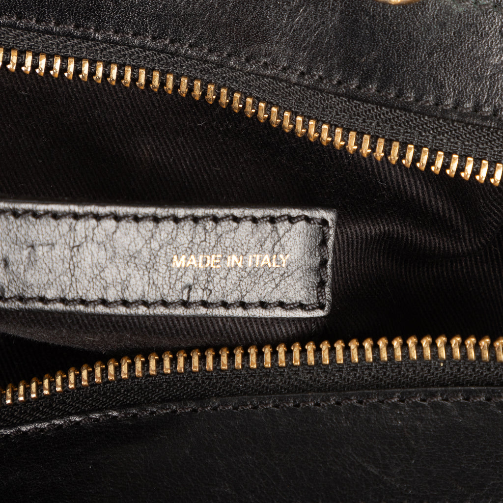 Shoulder Bag Little Alice Small Black Calfskin Leather