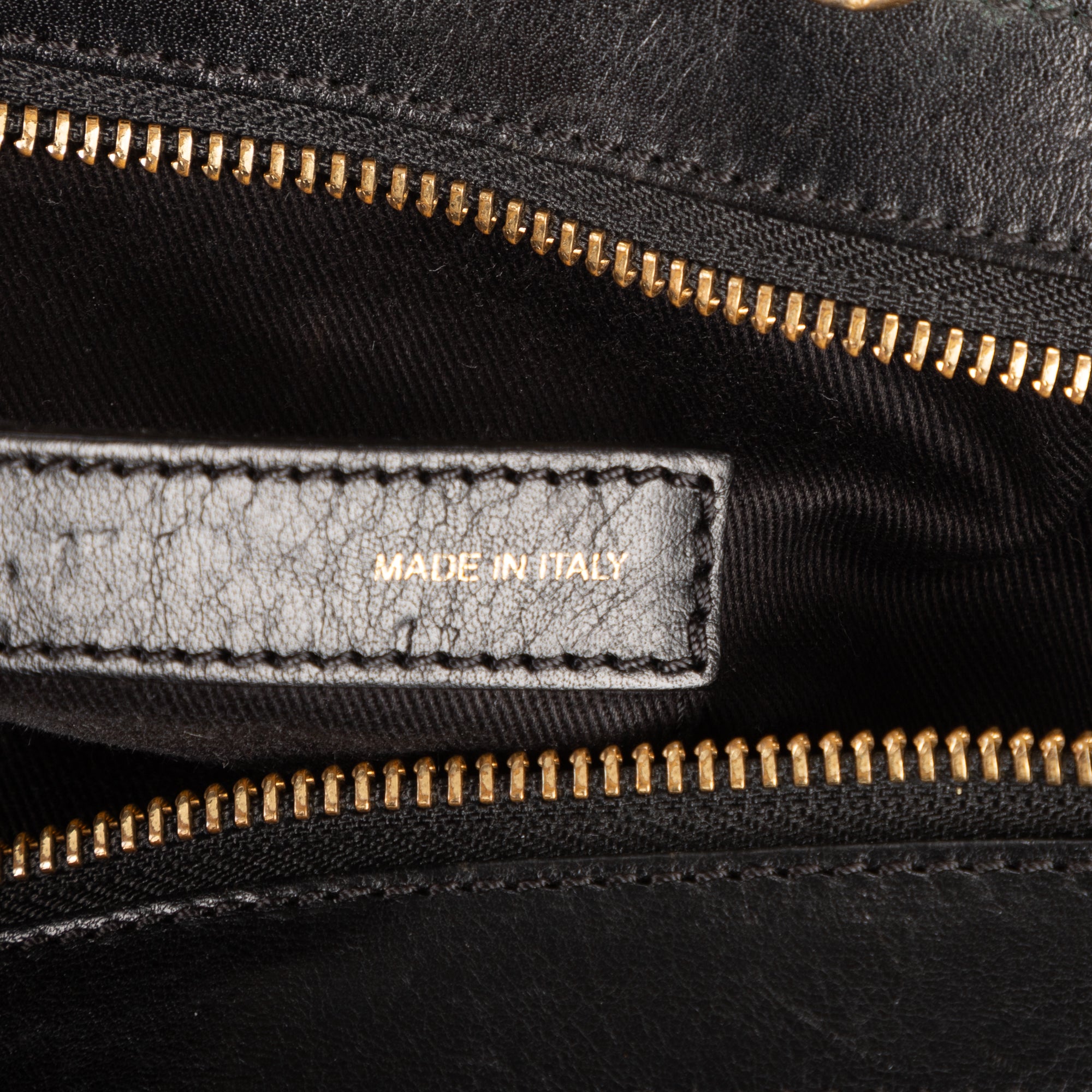Shoulder Bag Little Alice Small Black Calfskin Leather