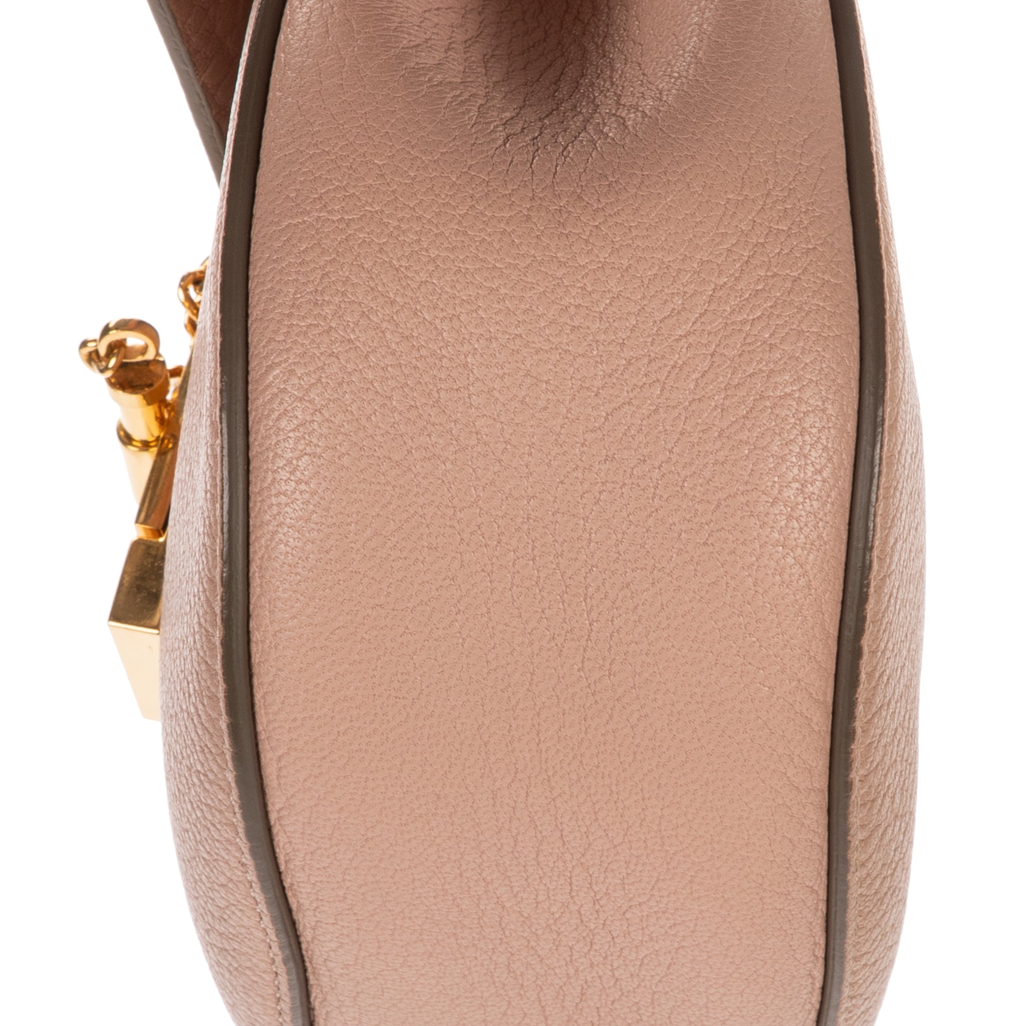 Shoulder Bag Mini Drew Mini Pink Pebbled Calfskin Leather