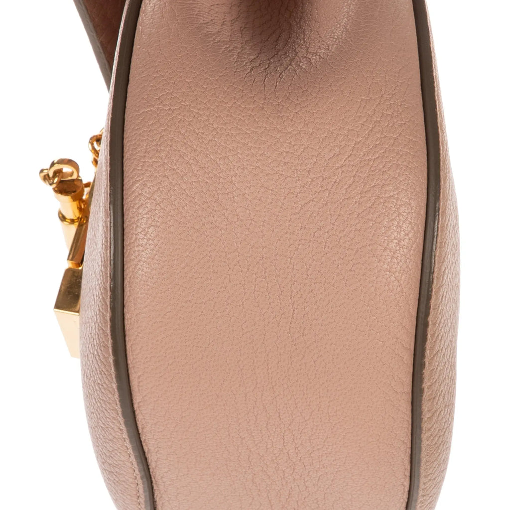 Shoulder Bag Mini Drew Mini Pink Pebbled Calfskin Leather