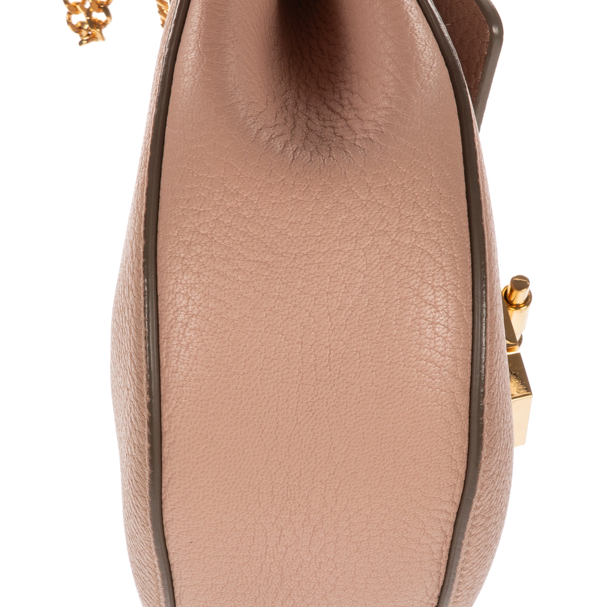 Shoulder Bag Mini Drew Mini Pink Pebbled Calfskin Leather