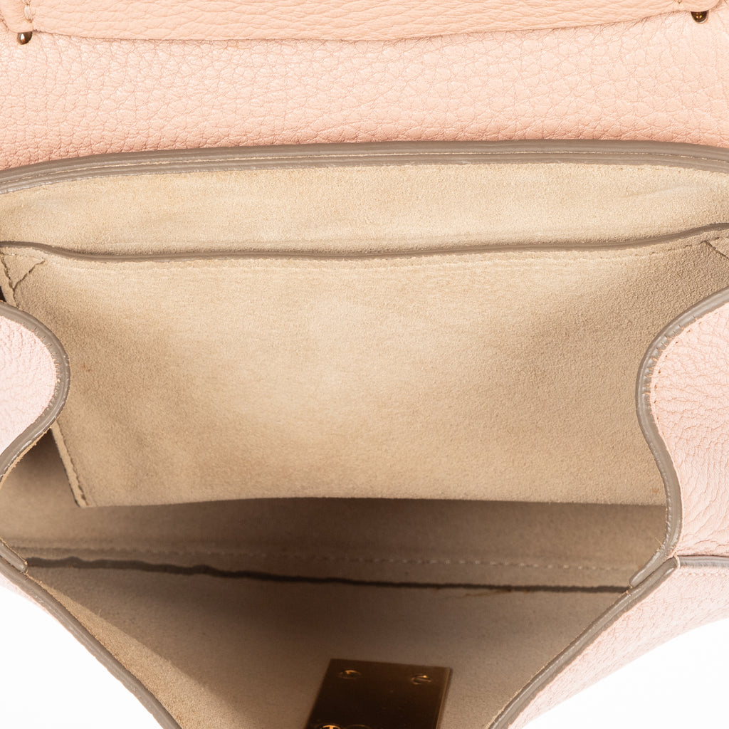 Shoulder Bag Mini Drew Mini Pink Pebbled Calfskin Leather