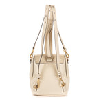 Backpack Faye Small Ivory Pebbled Calfskin Leather