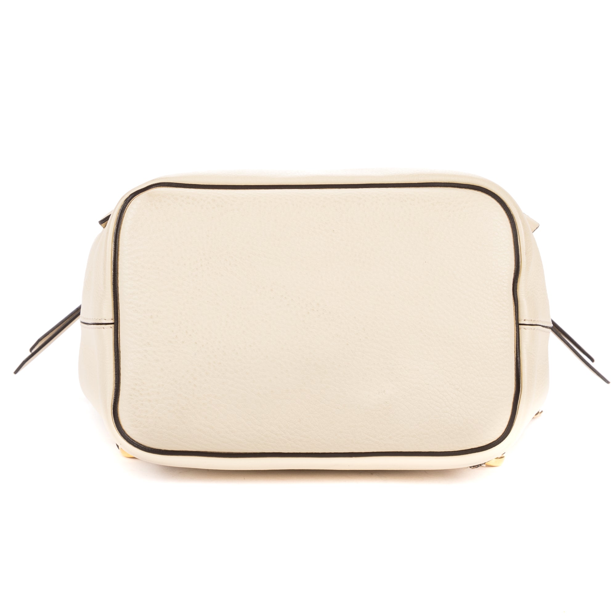 Backpack Faye Small Ivory Pebbled Calfskin Leather
