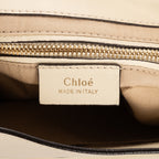 Backpack Faye Small Ivory Pebbled Calfskin Leather