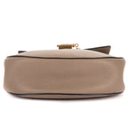 Shoulder Bag Drew Small Grey Grained Calfskin Leather