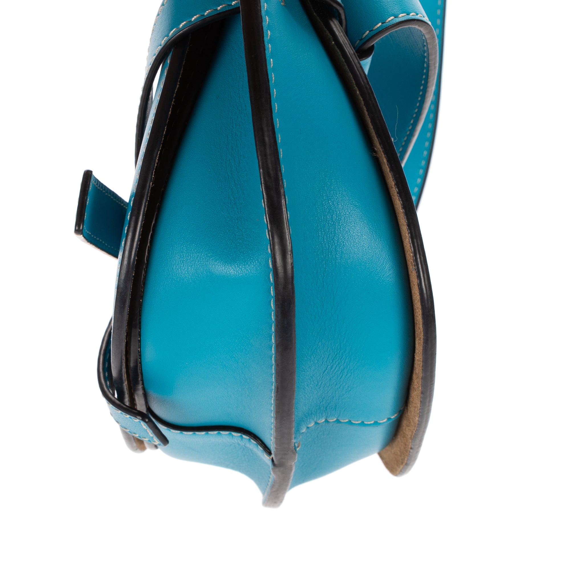 Waist Bag Mini Gate Waist Bag Mini Blue Calfskin Leather