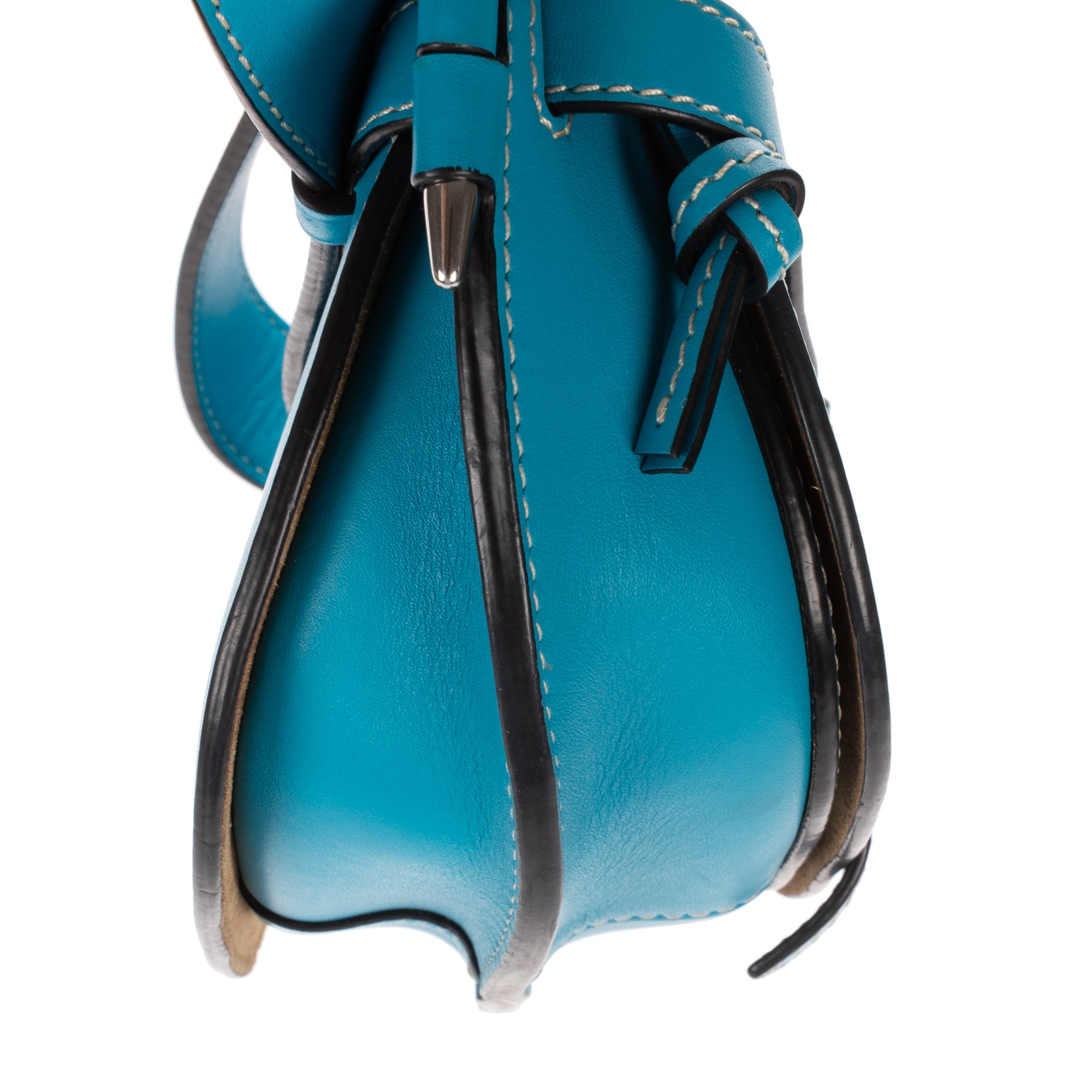 Waist Bag Mini Gate Waist Bag Mini Blue Calfskin Leather