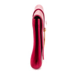 Clutch Ligne Y Clutch de piel de becerro rosa