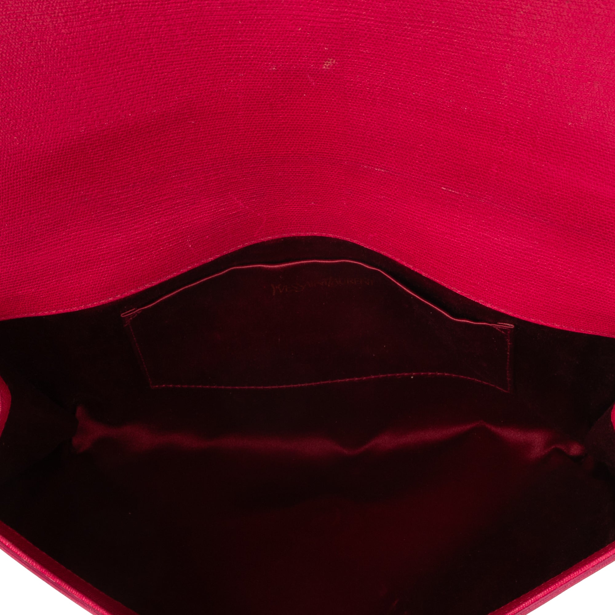 Clutch Ligne Y Clutch Pink Calfskin Leather