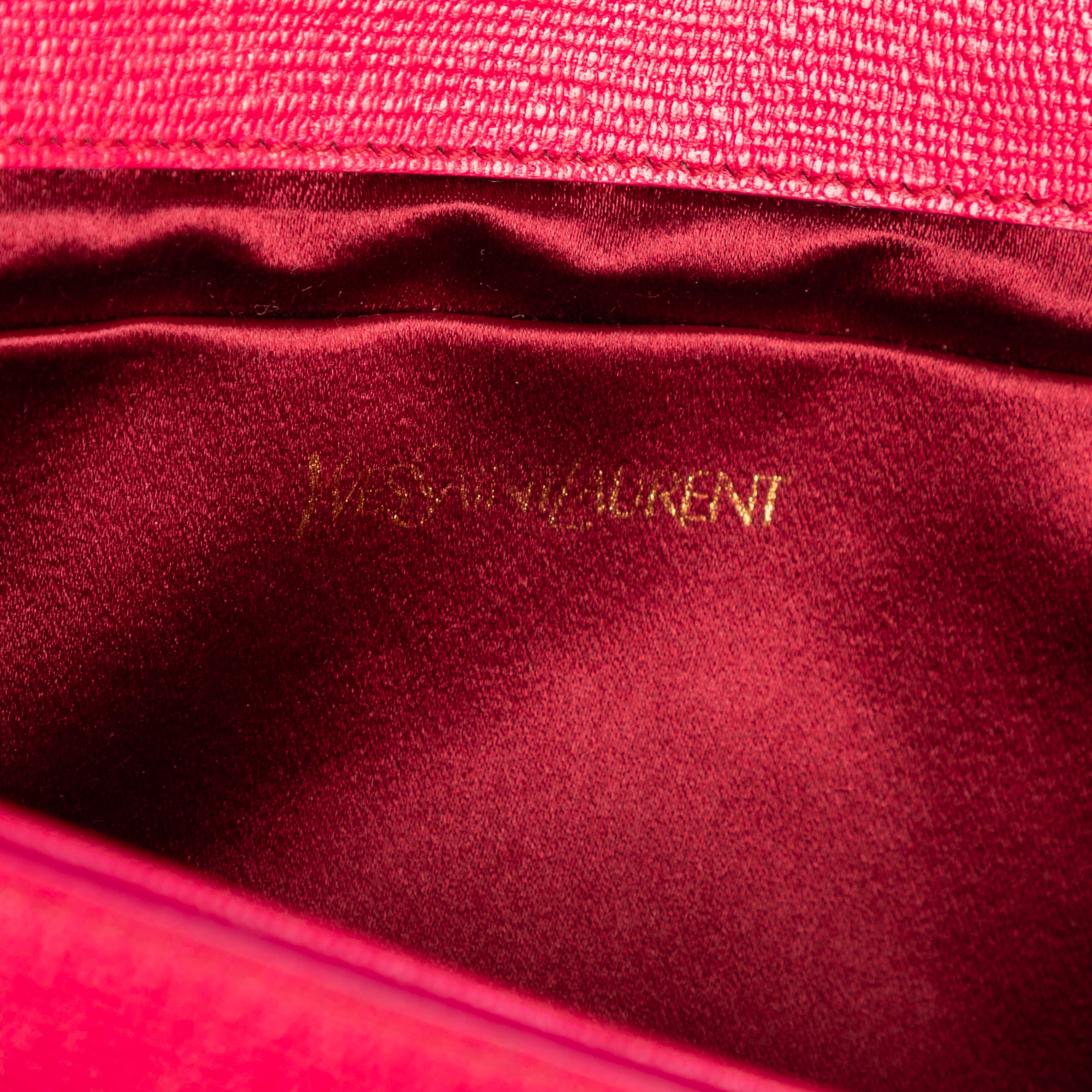 Clutch Ligne Y Clutch Pink Calfskin Leather