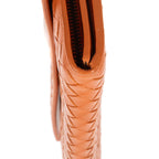 Wallet Long Wallet Flap Orange Intrecciato Calfskin Leather