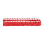 Wallet Long Wallet Flap Red Intrecciato Calfskin Leather