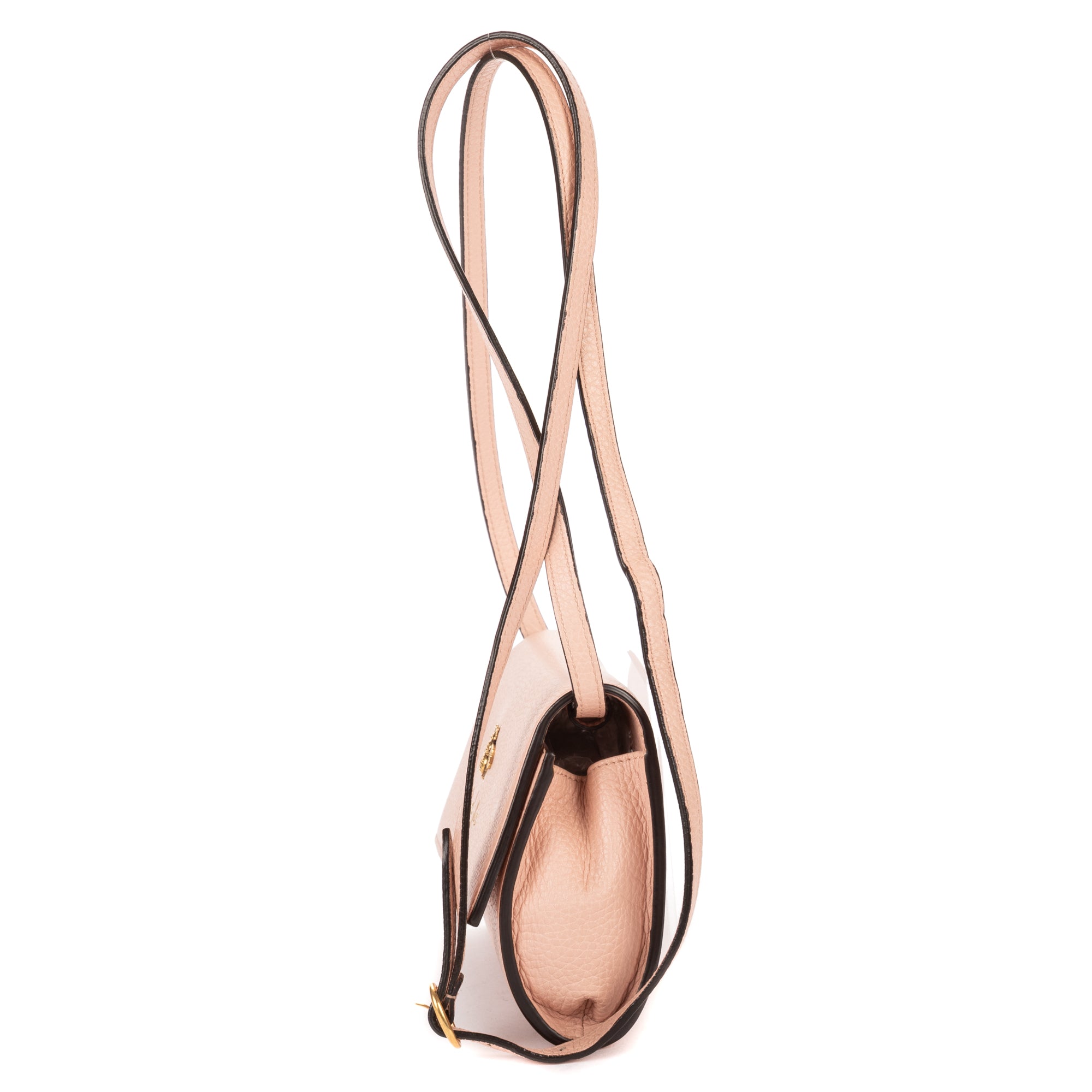 Waist Bag Animalier Blind for Love Bee Wallet Light Pink Pebbled Calfskin Leather