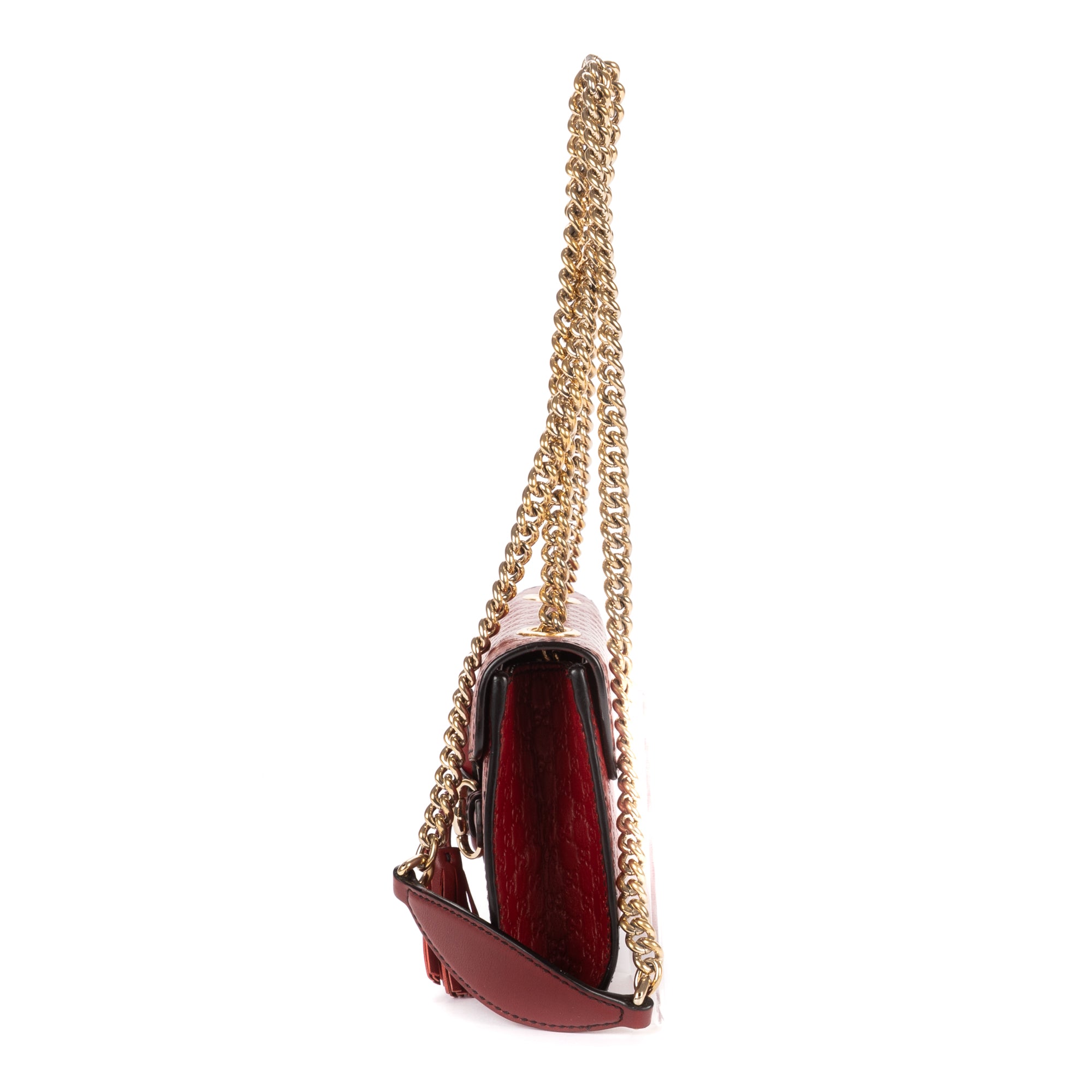 Shoulder Bag Mini Emily Crossbody Mini Burgundy Microguccissima Leather