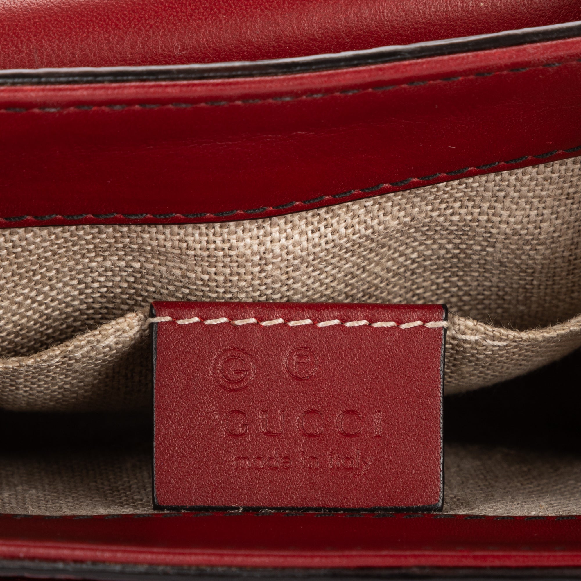 Shoulder Bag Mini Emily Crossbody Mini Burgundy Microguccissima Leather