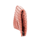 Clutch Turn Lock Clutch Brown Intrecciato Calfskin Leather