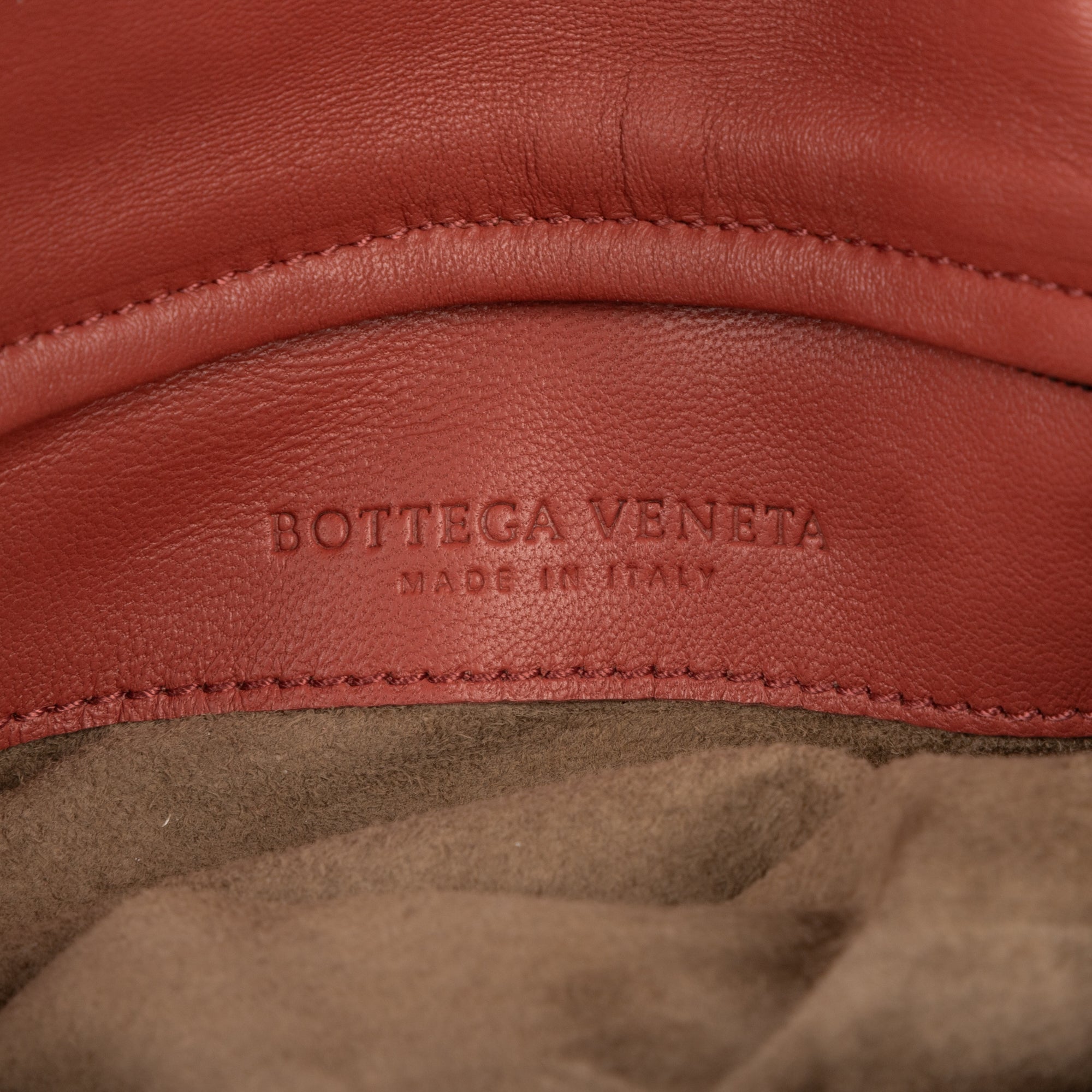 Clutch Turn Lock Clutch Brown Intrecciato Calfskin Leather