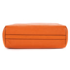 Shoulder Bag Convertible Sound Lock Satchel Orange Saffiano Leather