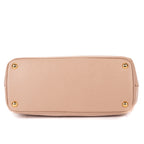 Shoulder Bag Small Double Zip Galleria Tote Small Pink Saffiano Leather