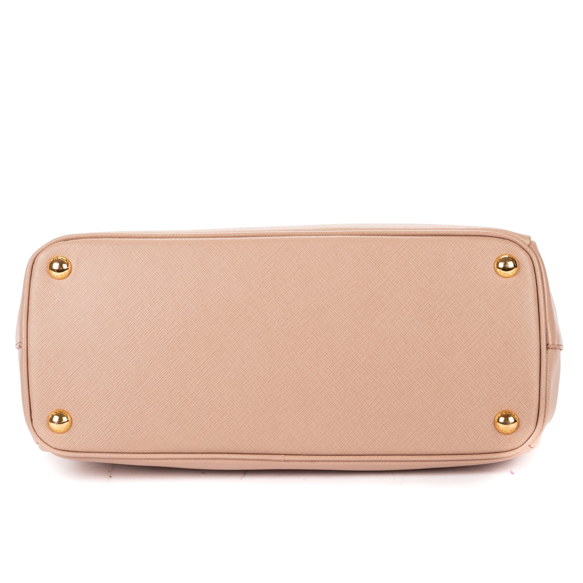 Shoulder Bag Small Double Zip Galleria Tote Small Pink Saffiano Leather