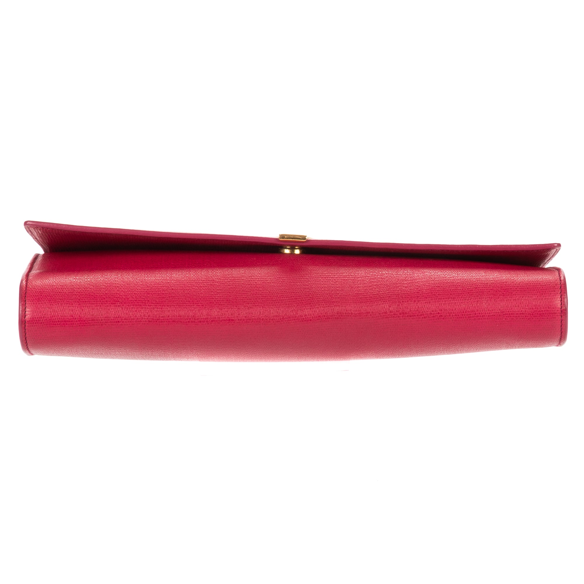 Clutch Ligne Y Clutch Pink Calfskin Leather