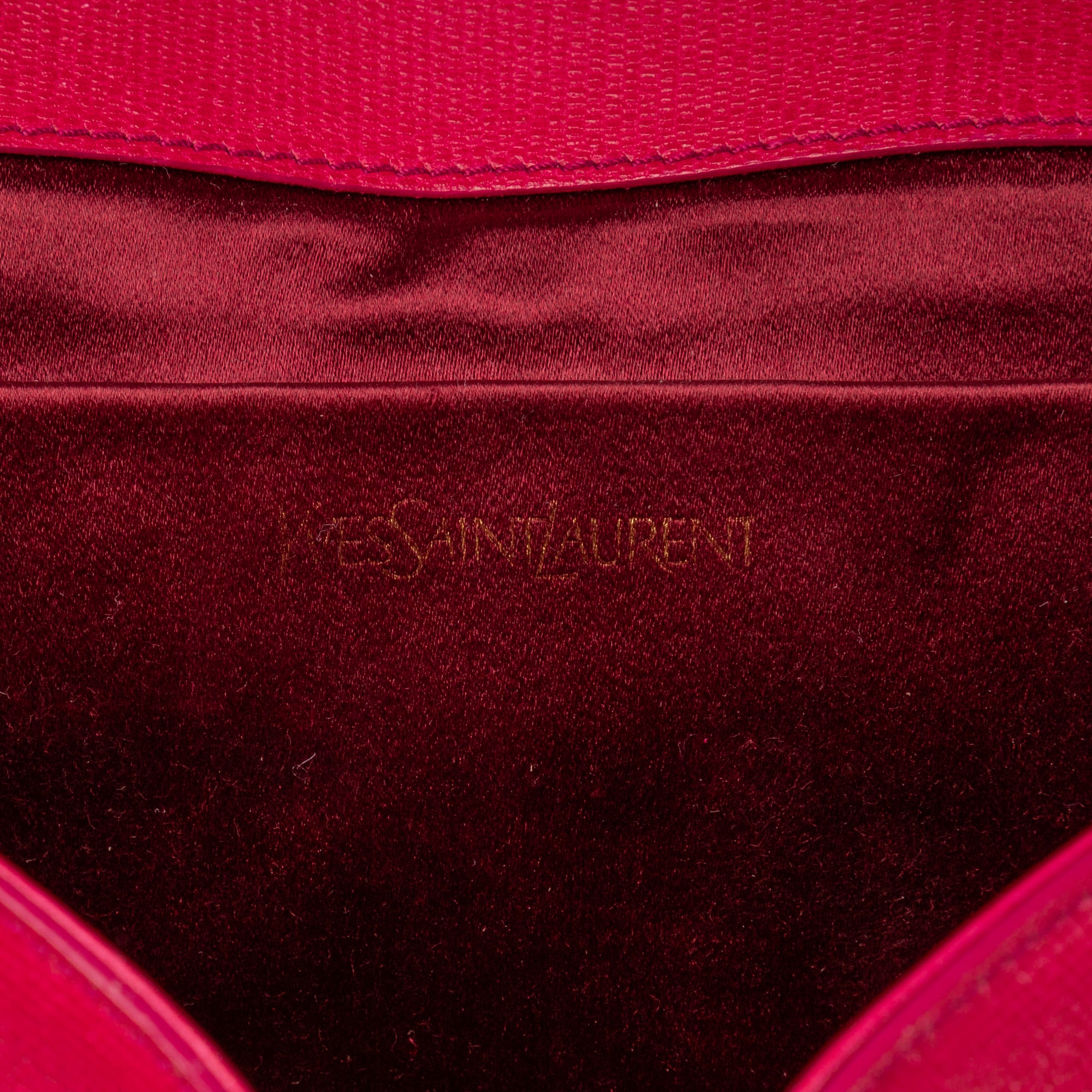 Clutch Ligne Y Clutch Pink Calfskin Leather