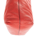 Shoulder Bag Open Tote Red Vitello Daino Leather