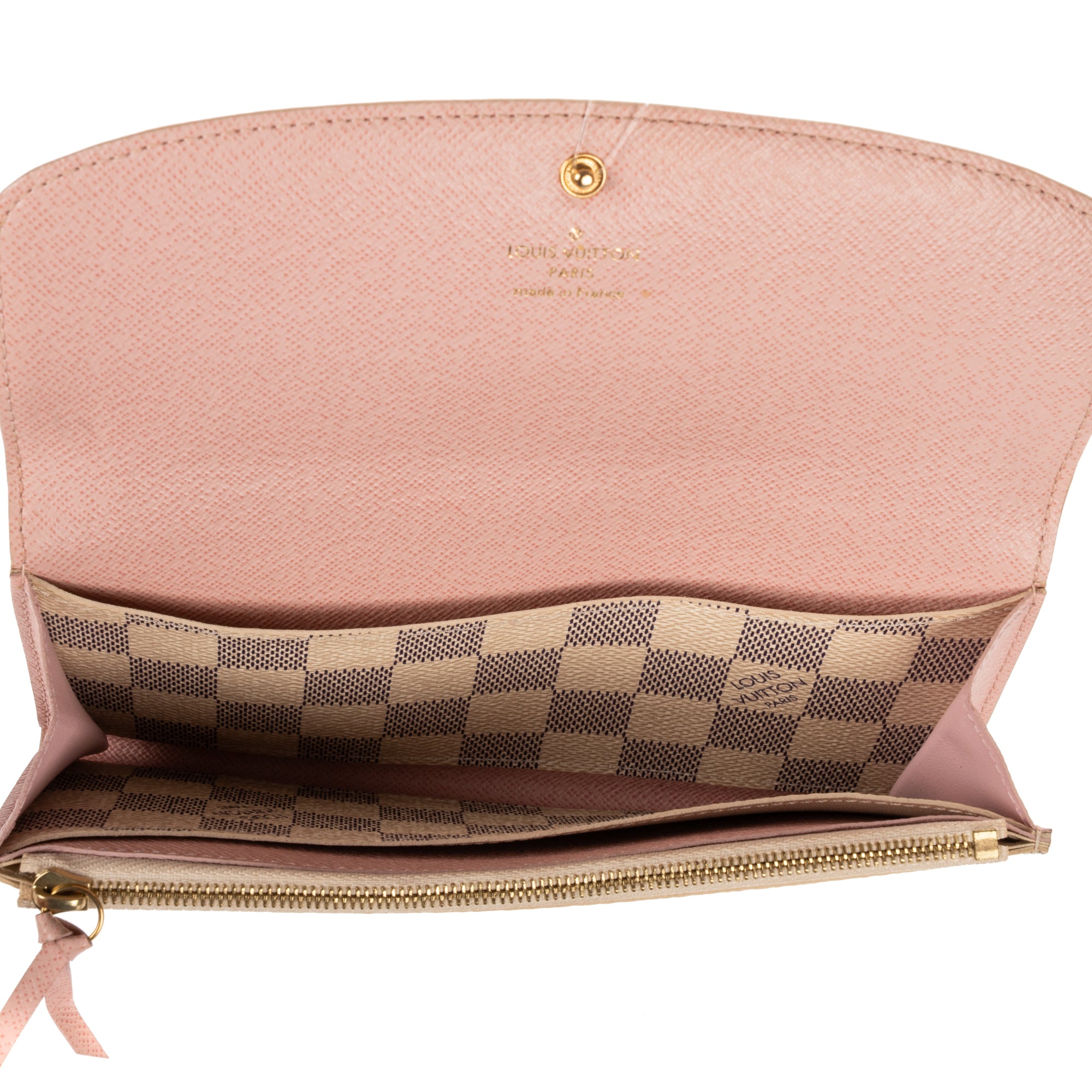 Wallet Emilie Ivory Damier Azur