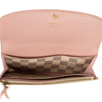 Billetera Emilie Damier Azur color marfil
