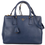 Shoulder Bag Medium Galleria Double Zip Tote Medium Navy Saffiano Leather