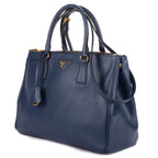 Shoulder Bag Medium Galleria Double Zip Tote Medium Navy Saffiano Leather