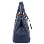 Shoulder Bag Medium Galleria Double Zip Tote Medium Navy Saffiano Leather