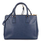 Shoulder Bag Medium Galleria Double Zip Tote Medium Navy Saffiano Leather